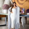 Organza Abayas - Grey