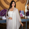 Organza Abayas - Beige